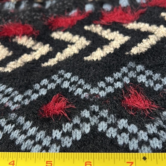 NWT FRYE XL boho funky cropped knit sweater with gorgeous accents! - Picture 10 of 13